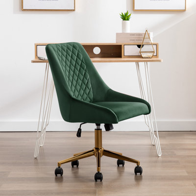 Blue Elephant Velvet Task Chair