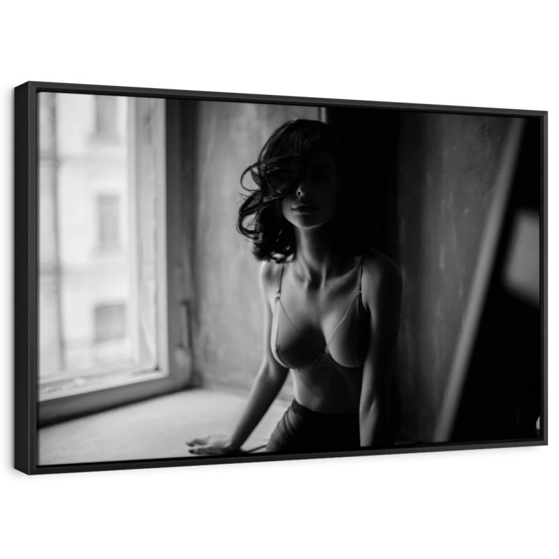 Femme séduisante, reproduction sur toile