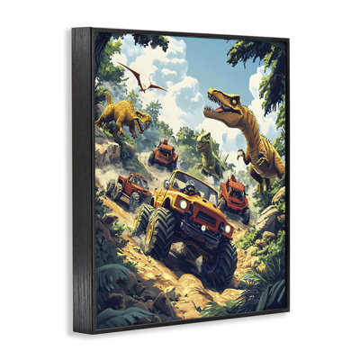 «Dinosaur & Monster Truck Adventure», estampe numérique, design by Creative Studio