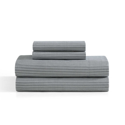 Tommy Hilfiger Printed Percale Cotton Sheet Set