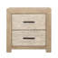 Roux 2-Drawer Pine Wood Nightstand