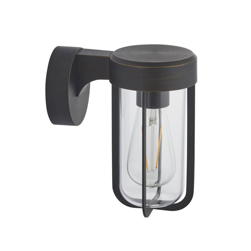 Pembroke 20.5cm H Outdoor Wall Lantern, Dark Bronze