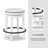 Daiah Swivel Upholstered Counter Stool with Solid Wood Frame-70462200