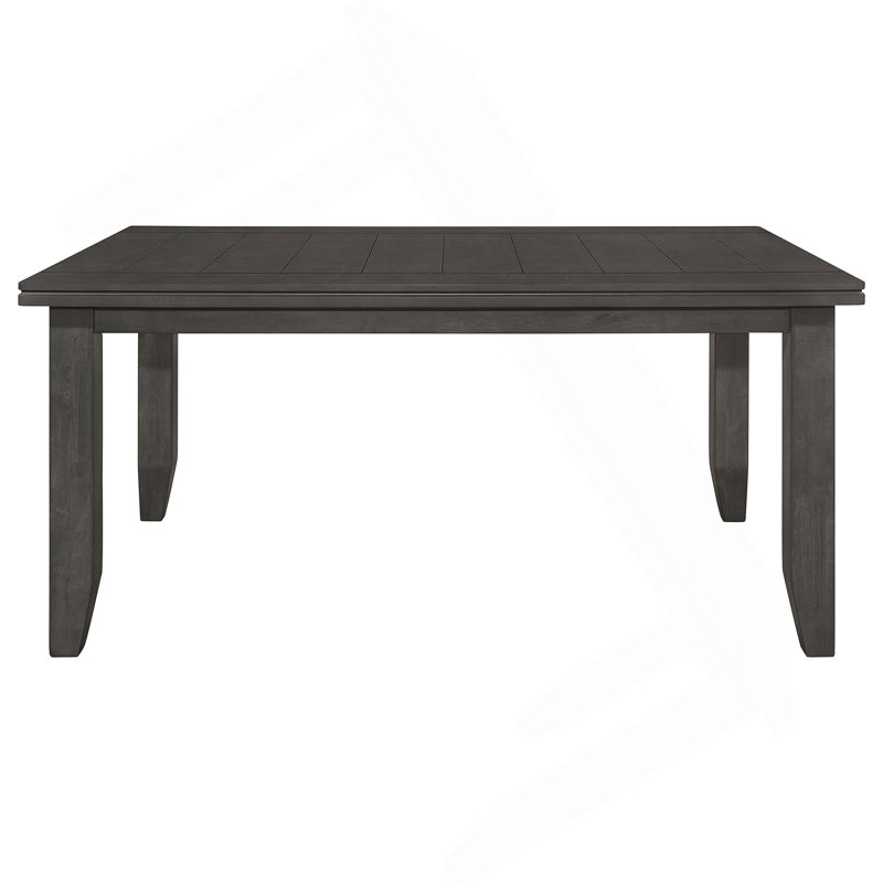 Dexter Dark Grey Rectangular Plank Top Dining Table