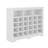 Sleek Design 24 Shoe Cubby Console, Modern Shoe Cabinet With Curved Base-115069469