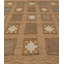 Tapis brun / beige en laine vintage fait à la main 4 pi 4 po x 7 pi 3 po Vintage