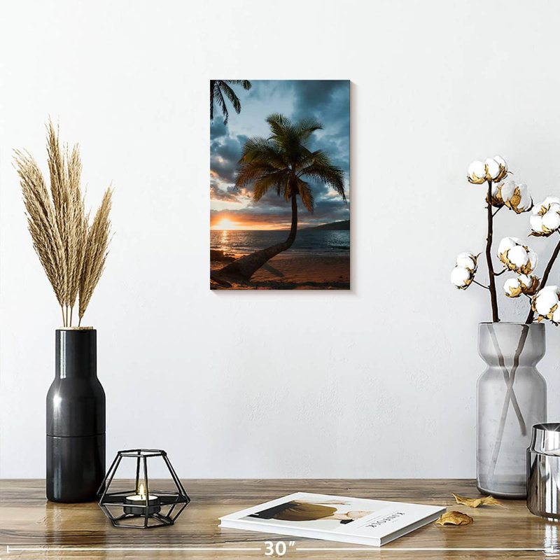 Palmier Bent Beach, H 12 po x l 8 po