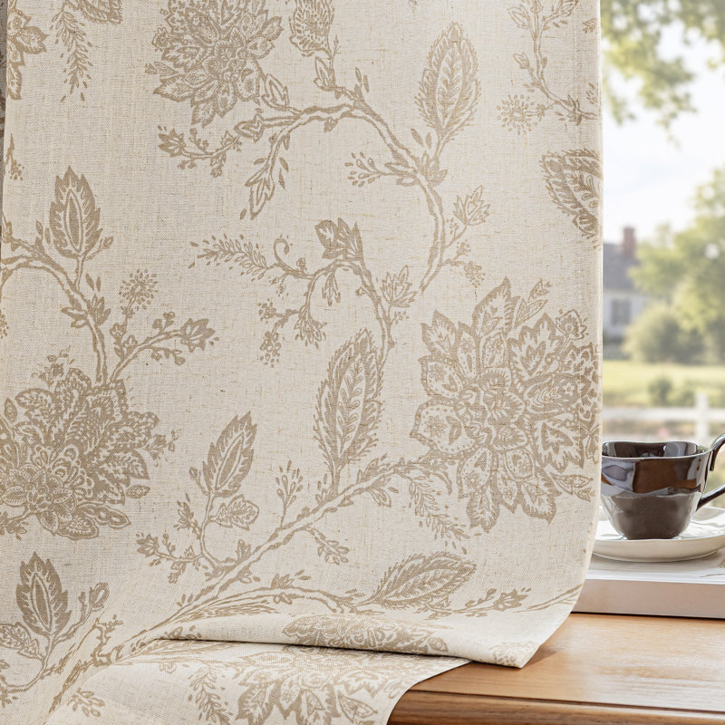 Paire de rideaux occultant et isolants avec œillets Zawacki, Taupe / beige, L 52 po x L 63 po