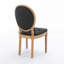 Faux Leather Upholstered Dining Chair Set with Nailed Head,  Tufted Back-1068963017
