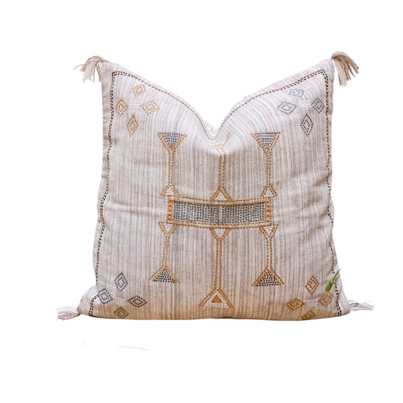 Housse de coussin lombaire 100% coton Cataline, Rectangular 12" H x 28" W