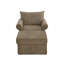 Chaise d'appoint rembourrée avec repose-pieds-947080795
