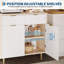 Buffet 2 portes avec 2 tiroirs, armoire de rangement en bois-1073723826