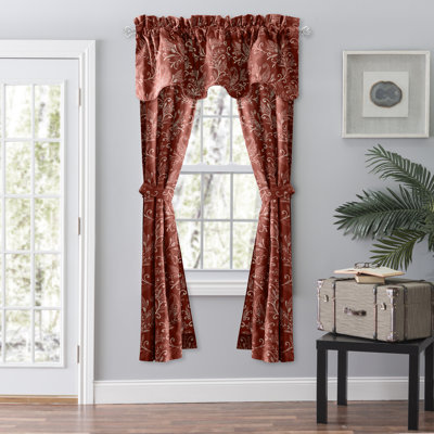 Sanita Cotton Floral Scalloped Window Valance