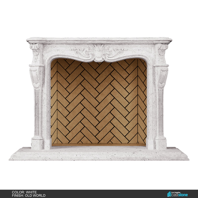 Ani Fireplace Surround, Old World White