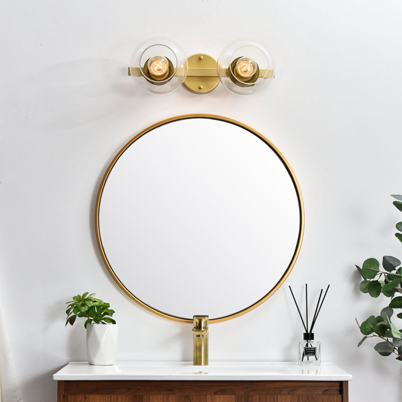 Nathalie Armed Sconce, Brass, 2 Lights, 7" H x 17" W x 17" D