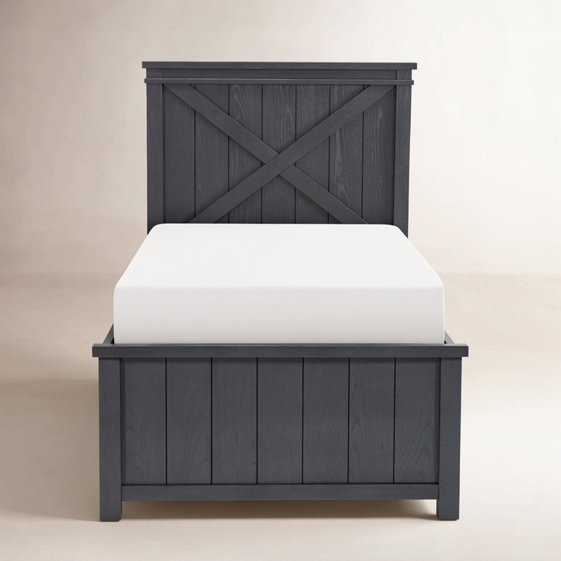 Harriett COMPLETE PANEL BED 33, Twin, Black