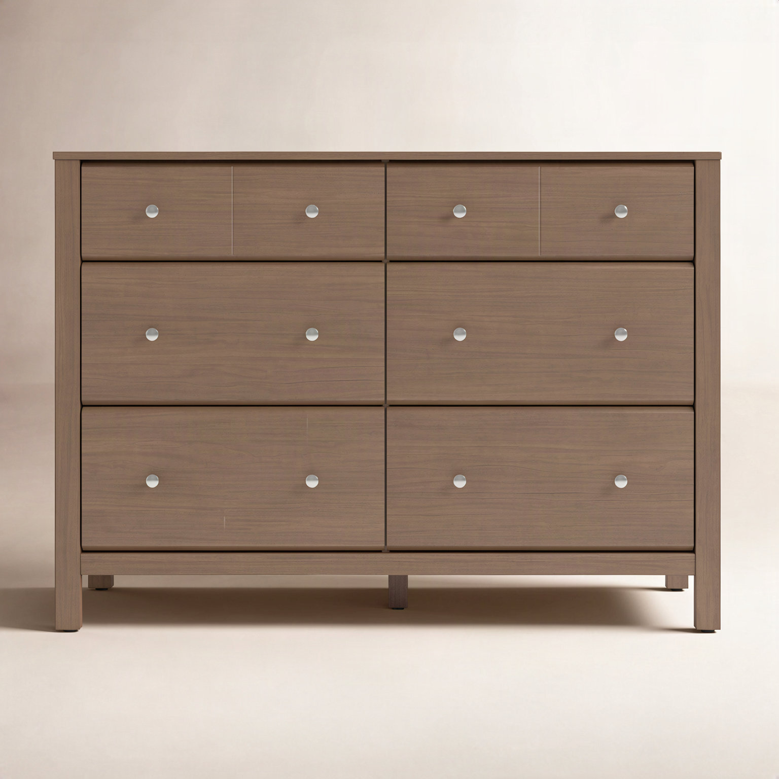 Horizon 6-Drawer Double Dresser, Hazelnut