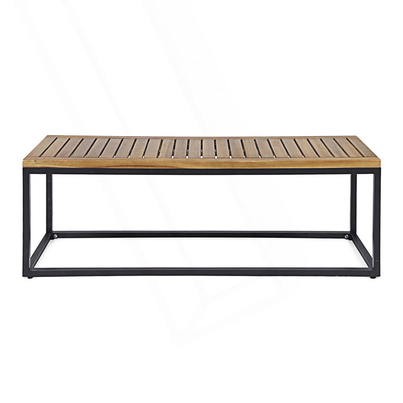 Banc industriel moderne avec base en métal