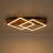 Dimmable Wood LED Flush Mount