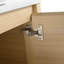 Meuble-lavabo mural 24 po avec lavabo d'art en céramique et porte à fermeture en douceur, emballage KD, contreplaqué