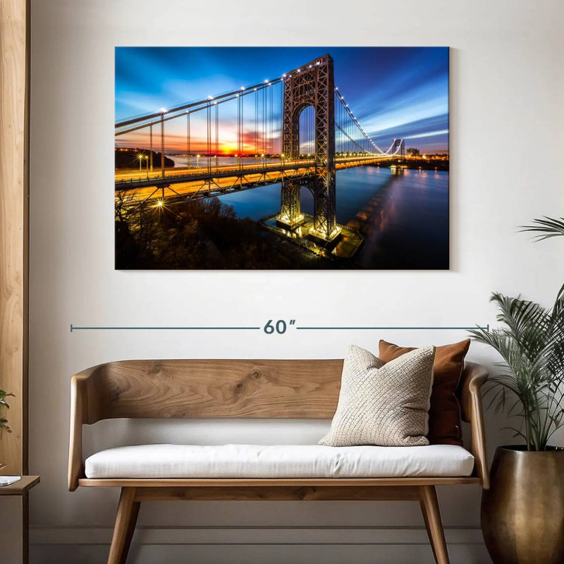 Lilie The George Washington Bridge, 32" H x 48" W
