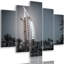 Dubai Hotel - 5 Piece No Frame Set on Canvas