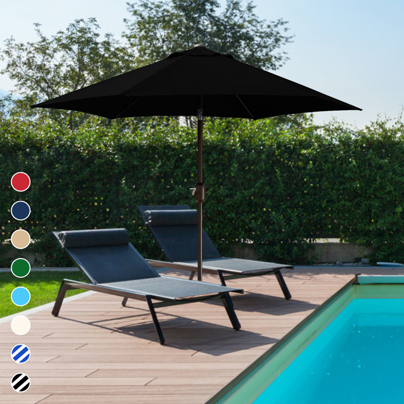 Parasol Shadan avec contrepoids inclus, Noir