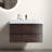 Bathroom Sink Vanity - 36" Walnut, Max Storage, Silent, No Handle, White Basin Walnut Sink, Large Storage Space, Silent Smooth, Contemporary-218367829-218367836-218367825