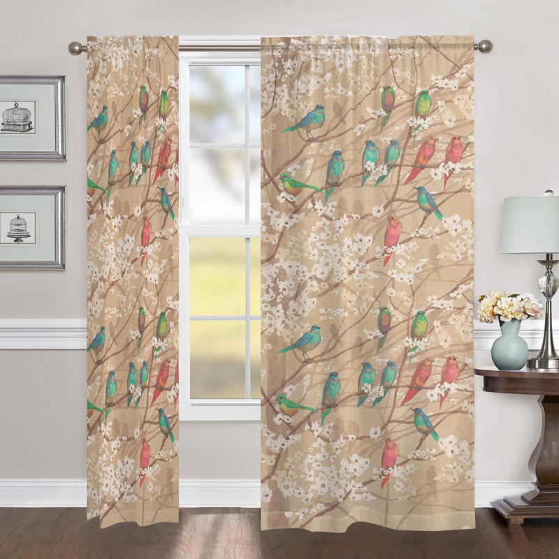 Azalea Room Darkening Curtain Single Panel