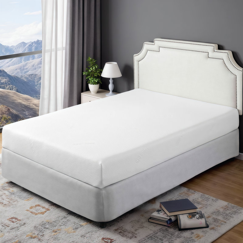 8 Inch Plush Gel Memory Foam Mattress in a Box - Cooling Pressure Relief & Motion Isolation Support, Extra-long Twin