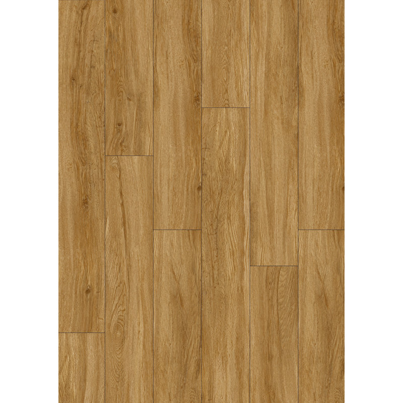 Revêtement de sol SPC imperméable Ecostyle l 60 po x 9 po de 8 mm d'épaisseur, planchers flottants à verrouillage par clic, planches de vinyle aspect bois, résistant aux égratignures, couverture de 30,18 pieds carrés  