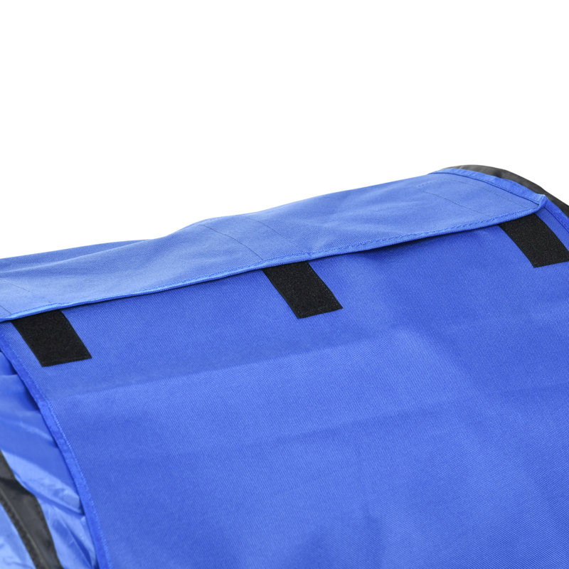 Ensemble d'équipement d'agilité pour chien en bleu: tunnels, poteaux de tissage, haies ajustables, anneau de saut, boîte de pause, formation Whistle Blue - 7 pièces avec