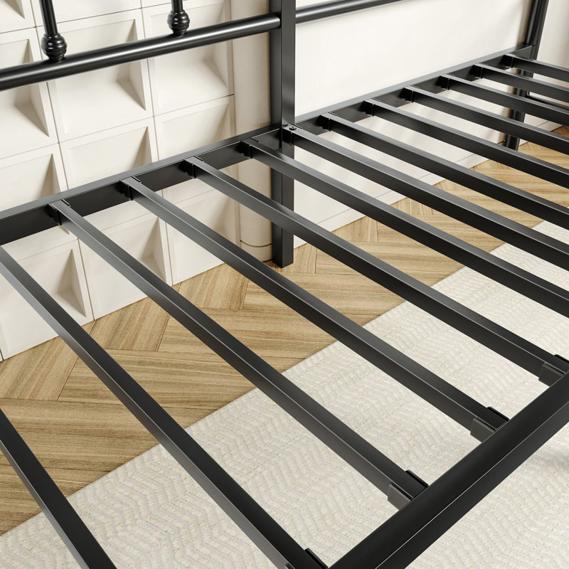 Daybed, Slat Support Sofa Bed Frame, No Box Spring Needed, Black