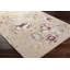 Tapis floral touffeté à la main beige / brun clair / rose-1215297186