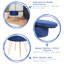 Harbour Housewares Round Velvet Storage Footstools - Pack of 2-96071823-96071826