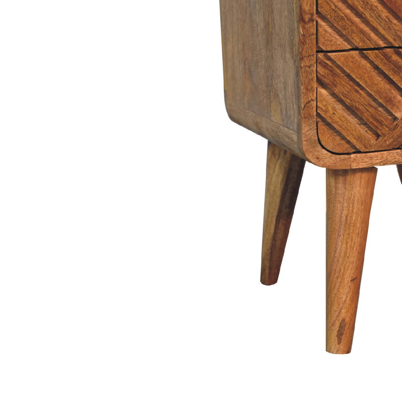 30cm W Solid Wood Bedside Table