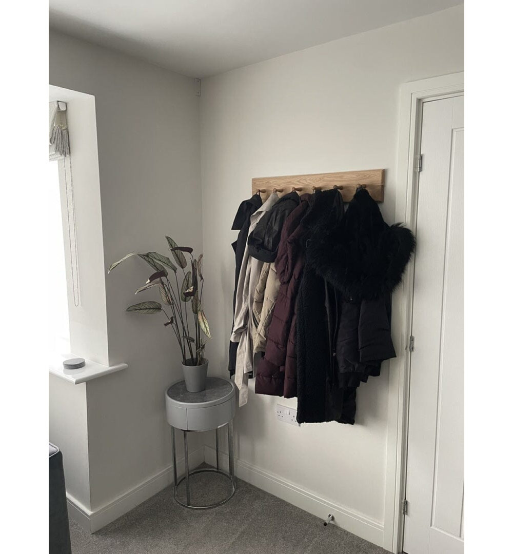 Hopley Wooden Coat Hook - Black
