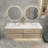 70.4'' Double Bathroom Vanity with Plastic Top-232566091