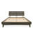 Caden Solid Wood Platform Bed with Adjustable Headboard, Mid-Century Modern-482096214-482096221