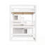 Lit superposé triple double avec escalier de rangement-1500316272