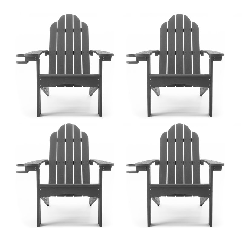 Chaise Adirondack en plastique Bickford, Gris