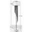 Mero Floor Lamp, Suspended Crystal Rain Chains, White Shade, 66 Inch