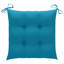 Chaise de patio en teck avec coussins Kerish-702810701