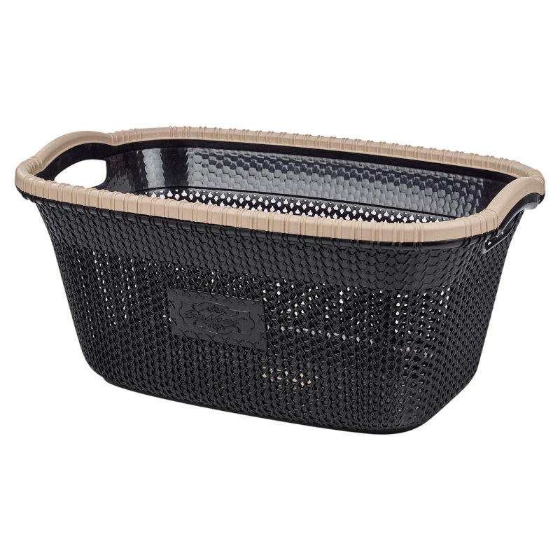 Rebrilliant Plastic Decorative Basket, Brown