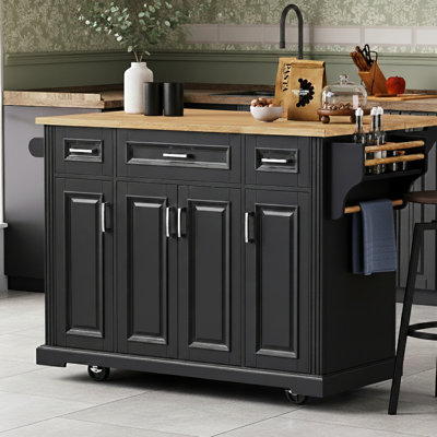 Kitchen Island With Drop Leaf And Wheels