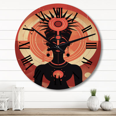 Horloge murale en bois massif Pariksit