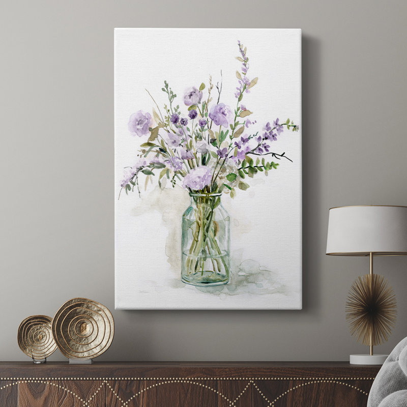 Mauve passion I - galerie Cavas sur mesure, H 18 po x l 12 po