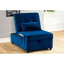 Méridienne en velours ajustable, méridienne convertible