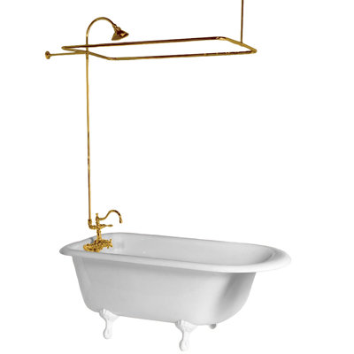 Strom Living Thermostatic Exposed Enclosure Shower Set with Shower Head and 65" Riser