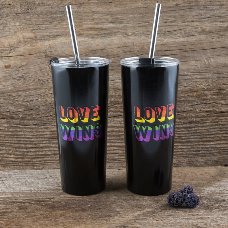 https://assets.wfcdn.com/im/78765362/resize-h755-w755%5Ecompr-r85/1150/115068596/Love+Wins+24+oz+Double+Wall+Stainless+Steel+Travel+Tumbler+with+Straw.jpg